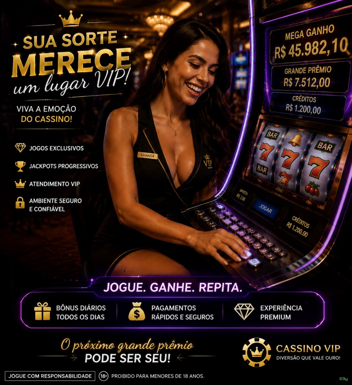 Bacará VIP com squeeze feature